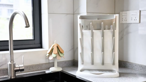 Baby Bottle Drying Rack Storage Holder for Bottle & Breast Pump Accessories Quick Dry Mildew Resistant BPA Free Fit Baby Bottles Nipples & Parts Rak Pengering Botol Susu Bayi