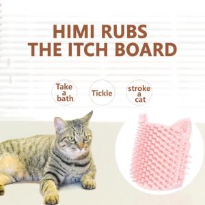 Cat corner scratching tool(With Catnip Fragrance) kitten brush Gnawing rubbing the face grooming cat self-amusement tool cat table leg scratching toy detachable