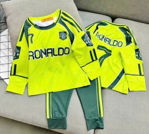 12-45kg A614 Đồ bộ dài tay bé trai vải thun lạnh in 3D họa tiết thể thao đường phố ngầu đẹp bộ thể thao bóng đá