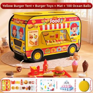 MINGZHUO | Kids Indoor Play Sleep Tent Blue