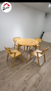 🔥SL Solid Wood Dining Chair / Dining Table /Chairs / Dining Set / Meja Makan / 餐桌/ 餐桌椅