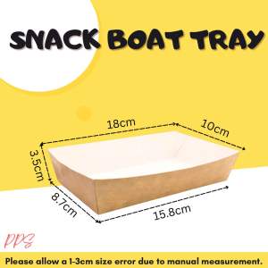 20pcs 450ml Kraft Paper Food Meal Box Spaghetti Box 320g Thickened Packaging Snack Tray Box