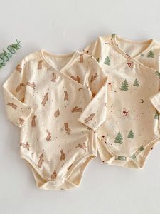 Áo Khoác Mùa Xuân Cotton Nguyên Chất Cho Trẻ Sơ Sinh Và Trẻ Em Từ 3-18 Tháng Tuổi Áo Chui Đầu Quần Áo Mặc Trong Cài Nút Đơn