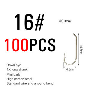 50/100pcs Long Shank Fly Fishing Hooks Dry&Wet&Nymph&Shrimp Caddis Pupa Streamer Fly Hook Fly Tying Fishhook