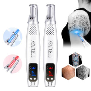 Picosecond Laser Pen Red and Blue Light Treatment Tattoo Scar Mole Freckle Pen Acne Skin Pigment Removal Portable Beauty Instrum