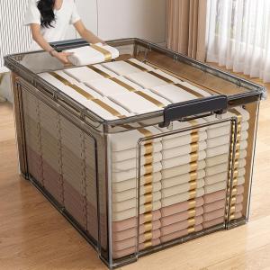 Clear Transparent Large Capacity Storage Box With Lid