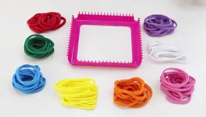 Bộ Dụng Cụ Làm Đồ Thủ Công Bằng Dây Thun Tự Làm Dành Cho Trẻ Em Làm Bằng Cotton Dùng Để Làm Đế Lót Ly & Túi Xách Quà Tặng Nghệ Thuật & Thủ Công Giáo Dục Dành Cho Người Lớn (nam & Nữ)