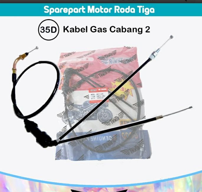 Kabel Gas Cabang 2 Motor Roda Tiga | Lazada Indonesia
