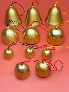 Alloy Bell Pendant DIY Metal Wind Chime Christmas Bell Holiday Wind Chime Anti Theft Bell Pendant