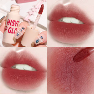 ลิปกลอสเนื้อแมท กำมะหยี่ ติดง่าย สีสวย กันน้ำ ไม่หลุดง่าย ไม่ติดแก้ว