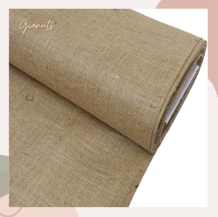 Brand new Jute Burlap Cloth Natural 44 inches width Continuous Cut for Event Setup, Rustic Arts ...