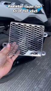 【24H SHIP】HBK Wholesale RADIATOR COVER DIAMOND EXPANDED VARIO150/ADV150/PCX150/click125/150 V2~V4 With Screws JAPAN QUALITY