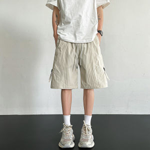 Quần Short Công Sở Ice Silk Cool Sensation Cho Nam Mùa Hè 2025 Quần Thể Thao Thường Ngày Đa Năng Cho Thanh Thiếu Niên Quần Năm Điểm