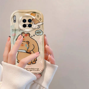 Adorable Cartoon Silicone Phone Case for Huawei Mate30 pro Full Cover Protection Cute Female Style Anti-Fall Eco-Friendly