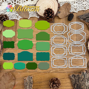 Original Basic 16 Styles Retro Titles Tags Metal Cutting Dies Scrapbooking Decorative Embossing