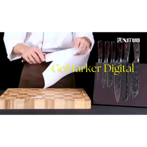 GO XITUO Alat Potong Daging Serbaguna di dapur Stainless Steel