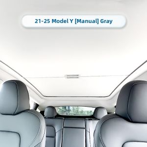 GOGOGPS | Retractable Sun Shade for Tesla Model Y Roll-up Heat Insulation