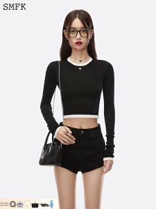 SMFK | Limited Celebrity Matching Wool Color Block Knit Sweater