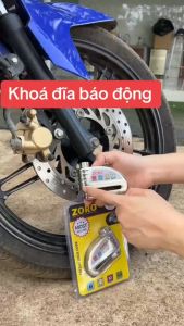 Ổ khóa đĩa xe máy báo động chống trộm ZORO còi hú tomàu trắng bạc công nghệ mỹ chìa tròn thép chống gỉ chống nướcỔ khóa đĩa xe máy báo động chống trộm ZORO còi hú tomàu trắng bạc công nghệ mỹ chìa tròn thép chống gỉ chống nước