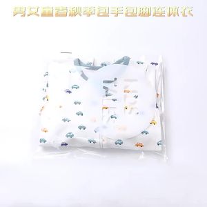 ins Wind Baby Jumpsuit Spring Summer Autumn Universal Long Sleeve Newborn Wrap Clutch Foot Romper Toddler Clothes