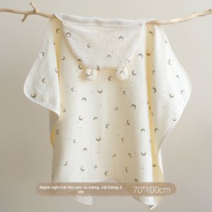 ANYOUBI | Khăn Hood Cho Bé Thoáng Khí & Thấm Hút Từ Cotton Muslin