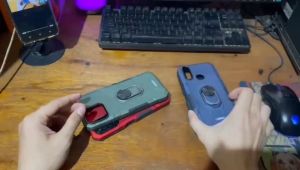 Casing Hp Untuk Xiaomi Poco M3 Case Robot Hit Eye Whit Ring Transformer Phantom Hybrit Armor