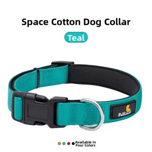 petlimit Space Cotton Dog Collar for Small Medium Large Breeds Soft Collar with 360 Fit Durable Breakaway Design for Puppies Shiba Inu Pomeranian Golden Retriever Pet Accessories