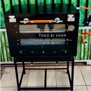 OVEN GAS MANUAL UK 60 X 40 CM BAHAN COLORBOND BLACK DOFF TEBAL ANTI KARAT DAN MURAH