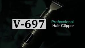 VGR | VGR 697 Metal Retro Hair Clipper Deep Cleaning Hair Trimmer Multi functional Mens Shaving Set Hair Salon Carving Electric Pushe