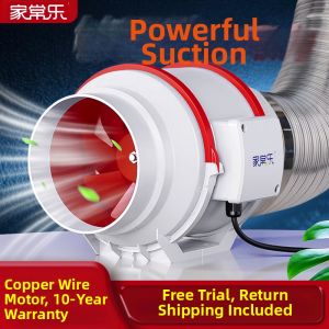 「China Plug」JIACHANGLE | Axial Flow Booster Fan Bathroom Exhaust Fan Kitchen Exhaust Fan Room Ventilator