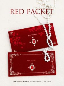 2025 New High Luxury Velvet Red Envelope Wedding Engagement Birthday Thousand Yuan Million Dollar Vintage Chinese Style Celebration Gift