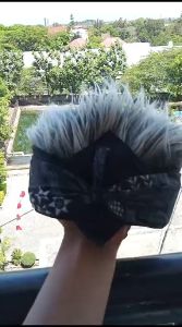 Blangkon Jawa Pria Dewasa dan Blangkon Sunda Pria Dewasa: Blangkon Rambut Palsu Rambut Wig Cosplay
