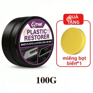 Chất Làm Bóng Nhựa Ô Tô Màu Đen Bóng Chất Phủ Sáp Làm Mới Nội Thất Da & Bảng Điều Khiển Ô Tô 100ml - Chất Đánh Bóng Nhựa Ngoại Thất