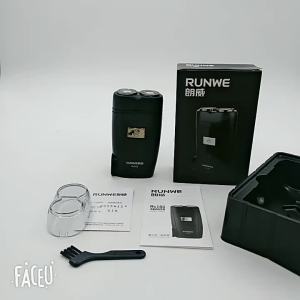 Penghantaran dari China [2025] Pencukur Longway Pencukur Elektrik Yang Boleh Dicas Semula RS182 Jenis Berr Pisau Cukur Lelaki Dua Pisau RUNWE3.8