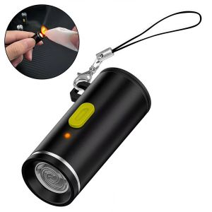 Mini USB-C Electric Lighter - Windproof & Rechargeable Portable Electronic Fire Starter for Outdoor Use