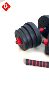 BG SPORT Dumbbell Set 20Kg PVC Alat Olahraga Angkat Beban