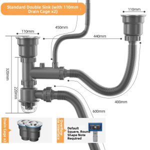 Kitchen Sink Drain Pipe Accessories