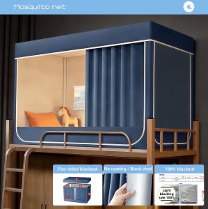 YASHU | Full Blackout Mosquito Net Integrated Bed Canopy No Installation