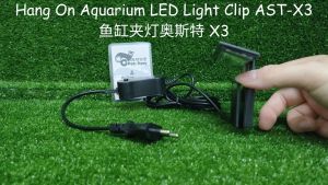 CC Pets Story✨Ready Stock | Hang On Aquarium LED White light clip AST - X3. 6w. Ultra Thin Light. For small tank of 5mm glass thickness. Easy to Use & great for planted tanks. Super thin super bright LED. 奥斯特 X3.