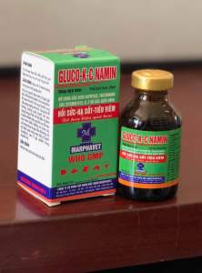 GLUCO KC NAMIN (20100ml) marphavet hồi sức hạ sốt tiêu viêm cho chó mèo gia súc gia cầm