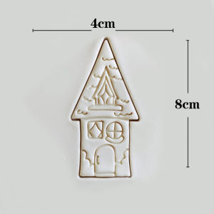 Adorable 3D Forest Magic Gingerbread House Cookie Cutter Press Style Butter Biscuit Icing DIY Baking Mold for Home Use