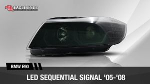 BMW 3 SERIES E90 2005-2008 PROJECTOR LED HI-LO BEAM SEQUENTIAL SIGNAL HEADLAMP