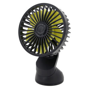 12/24V 25W Portable Vehicle Auto Car Oscillating Celling Fan Adjustable Personal Cooling Fan for Travel Car Small Summer Cooler