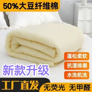 Washable Soybean Fiber Cotton down Thread Cotton Fluffy Baby Cotton Filling Space Cotton Silk Cotton Quilt Comforter Inserts