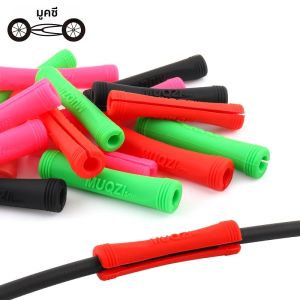 MUQZI 4/8PCS กรอบป้องกันสายเคเบิล 4 มม.5 มม.สายเบรคสายเบรคไฮดรอลิกท่อที่อยู่อาศัยยางป้องกัน