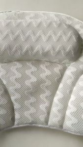 Waterproof Non-Slip Neck Support Bath Pillow with Suction Cups Breathable 4D Mesh
