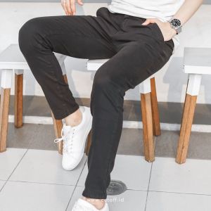 CUTOFF Scott Celana Chino Basic Pria Panjang