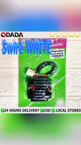 ODADA TTGR Universal Motorcycle Rectifier Voltage Regulator Suitable 12V For 5 Wire (WHITE)