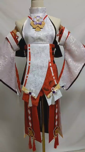 Genshin Impact Yae Miko Cosplay Costume Uniform Wig Anime Chinese Style Halloween Costumes for Women Game Cosplay