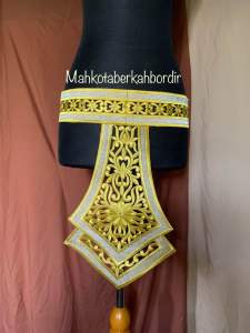 Renda bordir sabuk lidah 2